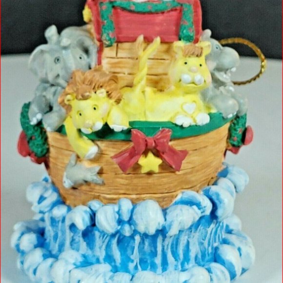 Christmas Ornament 1996 Noah's Ark San Francisco Music Box Company - Picture 2 of 5